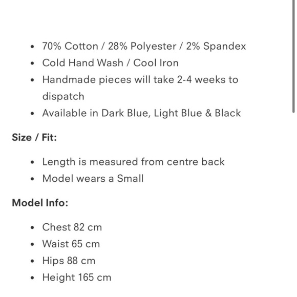 Handmade Blue Babydoll Mini dress S - Picture 10 of 10